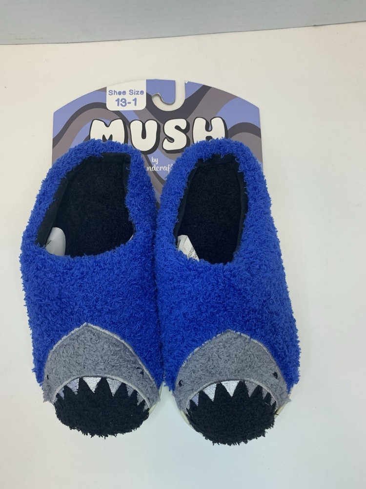 Mush Shark Slippers Size 13-1