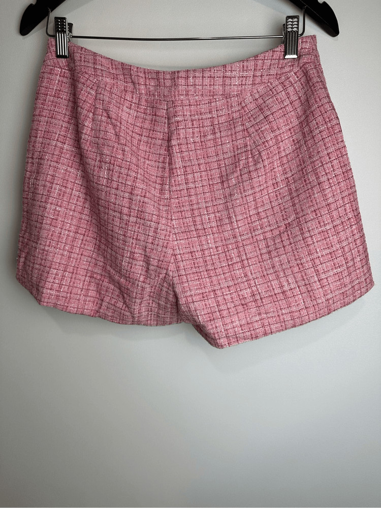 Rose Pink Tweed Short Set