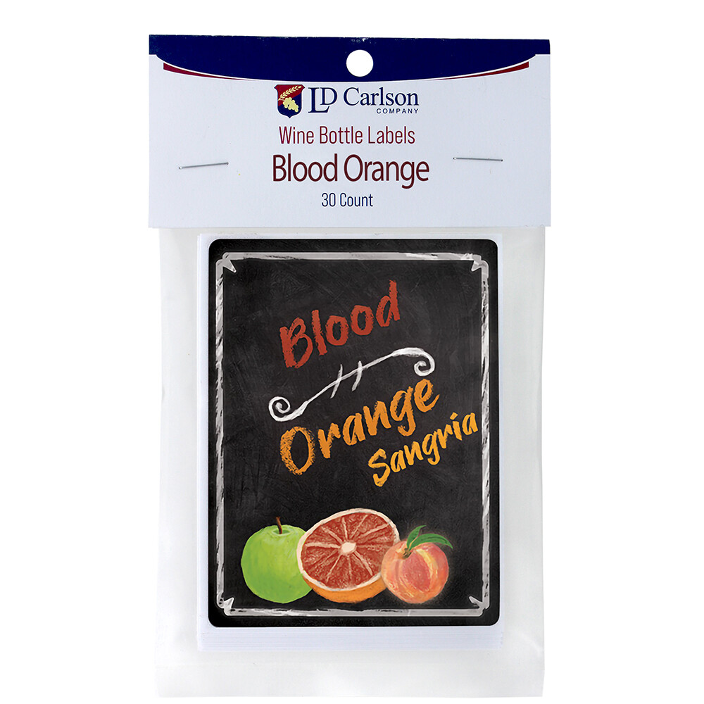 Blood Orange Wine Labels 30/Pack Mist Collection