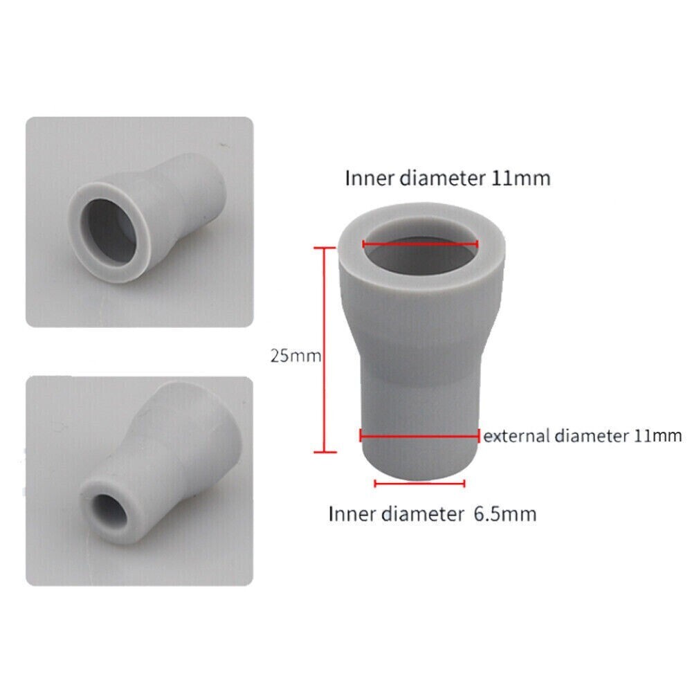 10 Pcs Dental Saliva Ejector HVE Replacement Rubber Valve Suction Tip Adapte