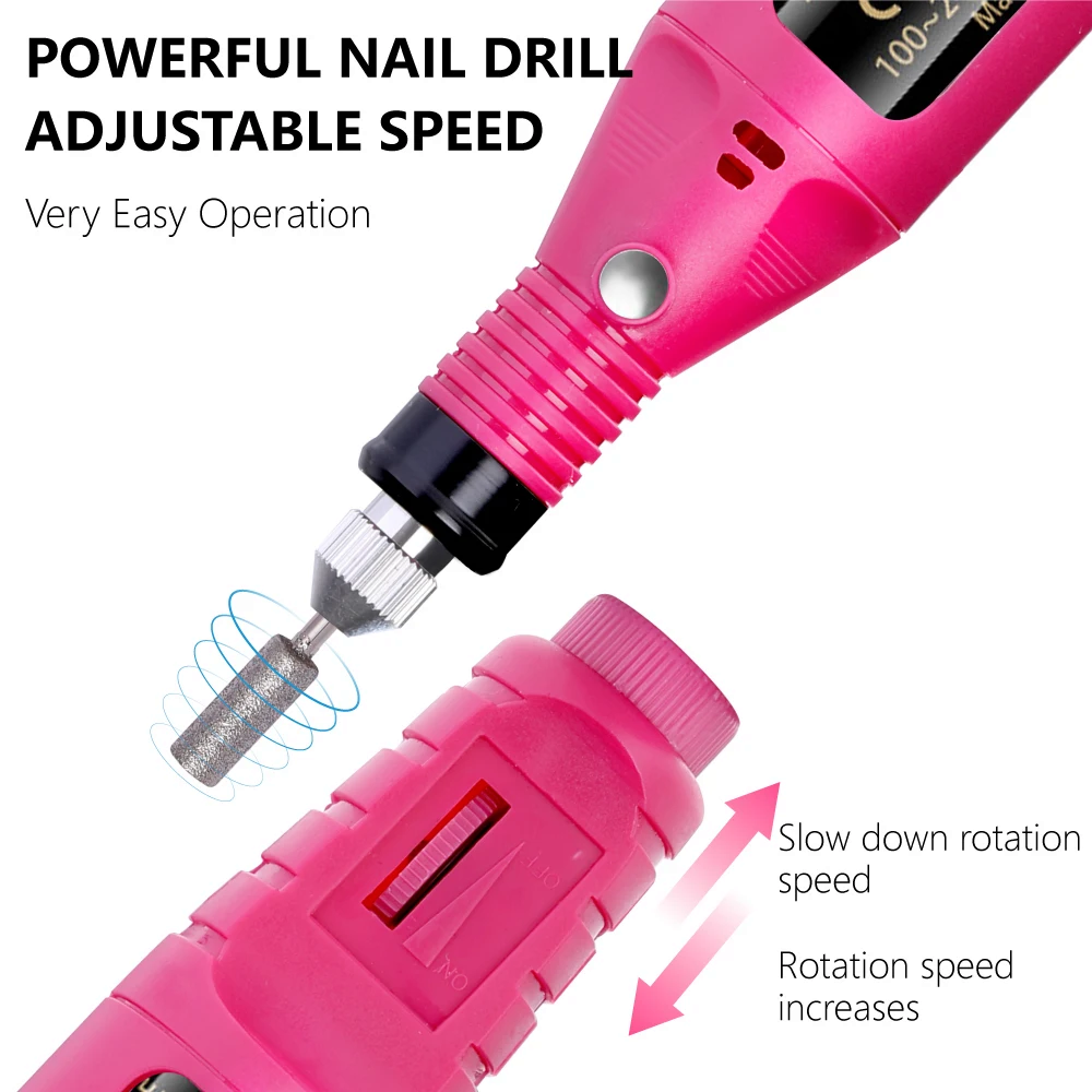 Professional Electric Nail Drill Machine Manicure Tool Pedicure Machine Set Kit