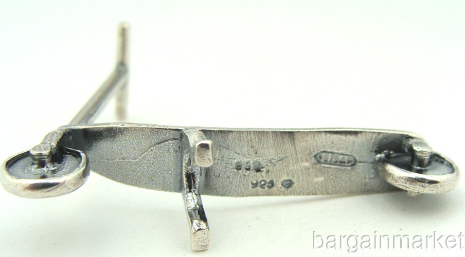 Miniature Solid Sterling Silver Toy Scooter #95