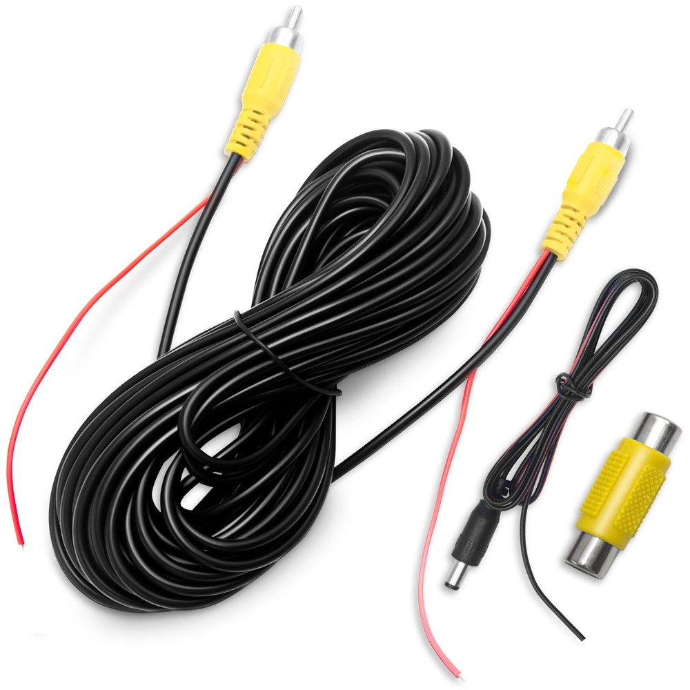 RCA Video Cable for Car Backup Camera Double Shielded Oxygen-Free Copper Core
