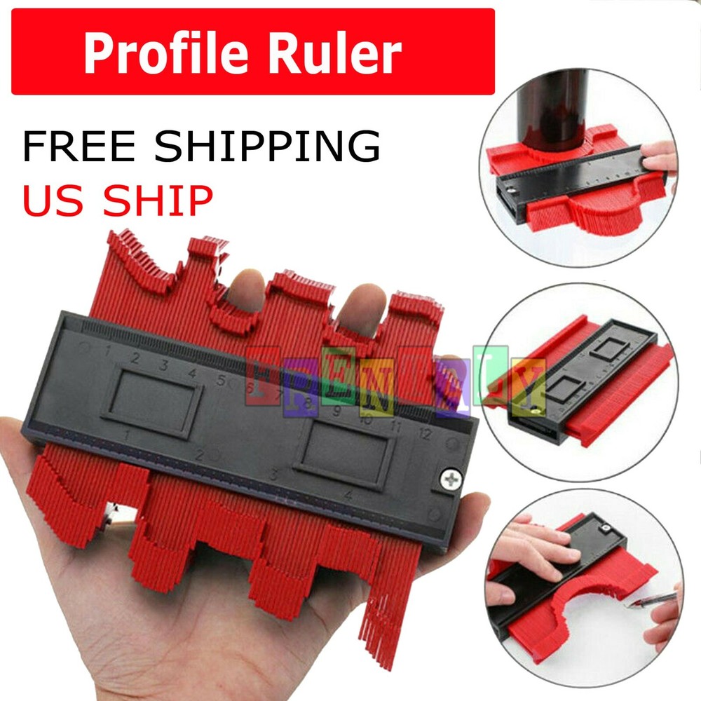 Saker Shape Profile Contour Gauge Plastic Woodworking Tool Duplicator Irregular