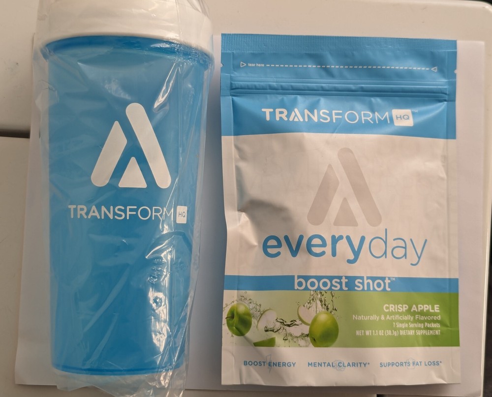 TransformHQ Everyday Boost Shot Crisp Apple 7 Servings & Bottle