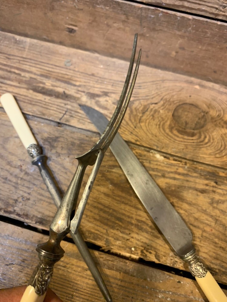 Sheffield England Knife set 3 George & Son Case Sharp Vintage Butcher Sharpener