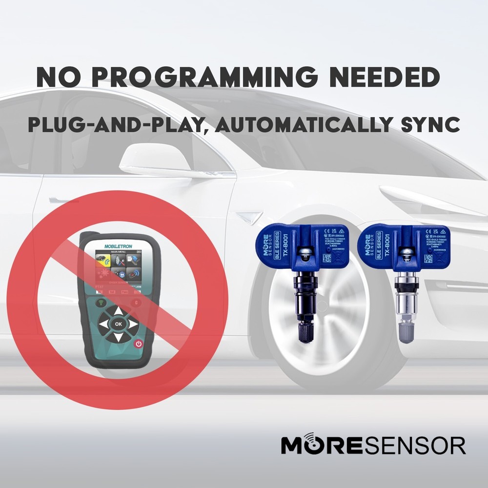 MORESENSOR Bluetooth Series TPMS Sensor 4-Pack for Tesla Model Y