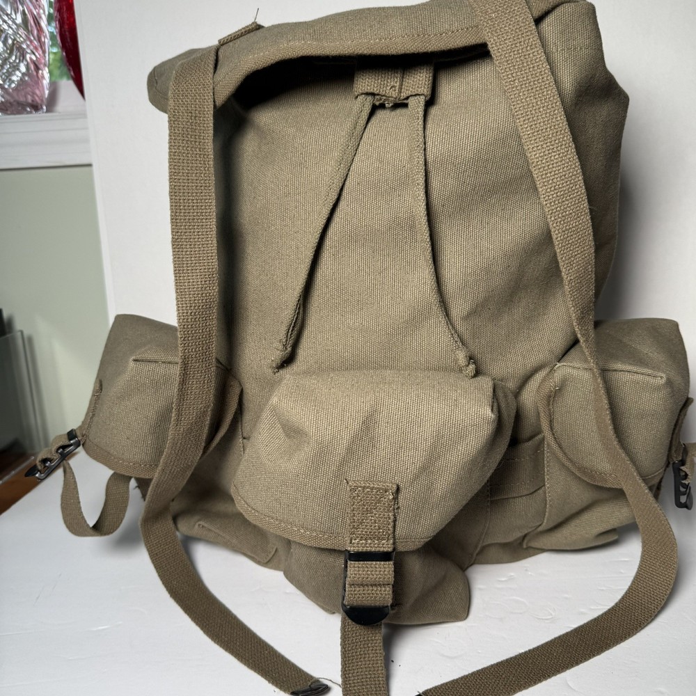 Rothco Olive Drab Canvas Mini Alice Pack Model 2487 Military Backpack Bag