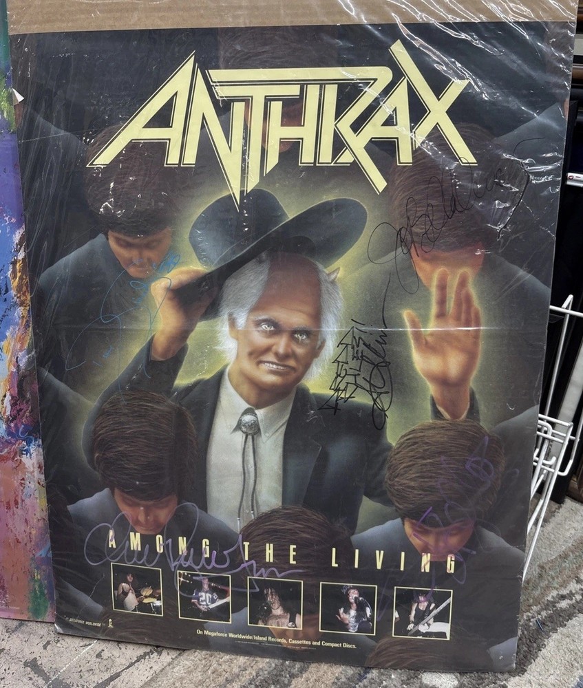 Anthrax Signed Poster