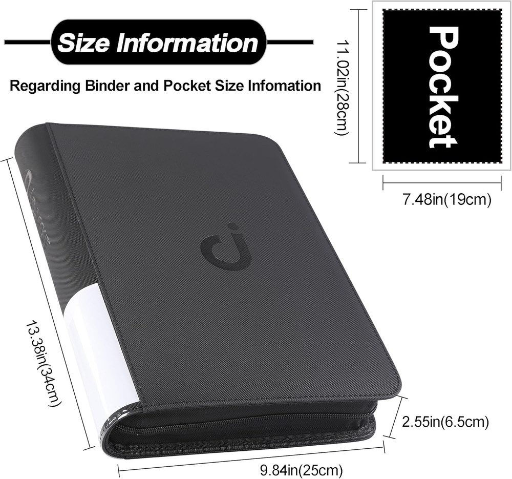 Comic Binder，Comic Book Album with Sleeves Fits Regular Comics and Comic Bagg...