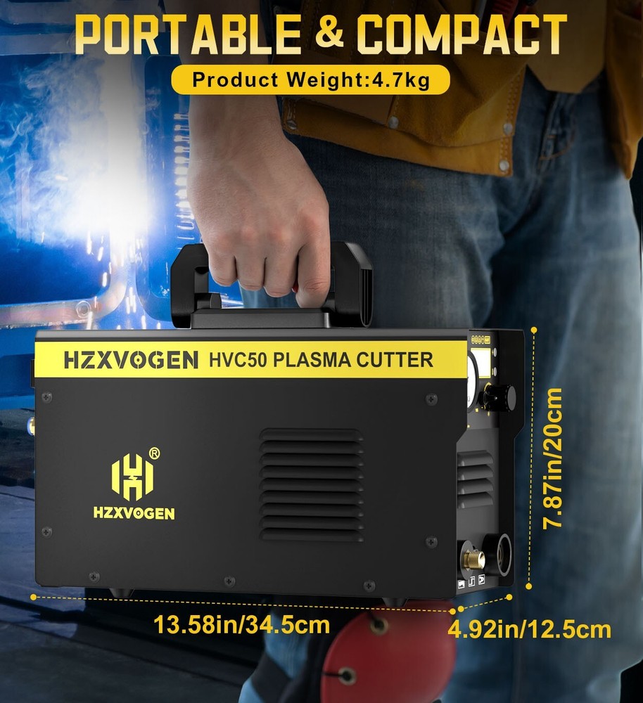 HZXVOGEN HF Pilot Arc Plasma Cutting Machine 110/220V Quick Connect Air Fitting