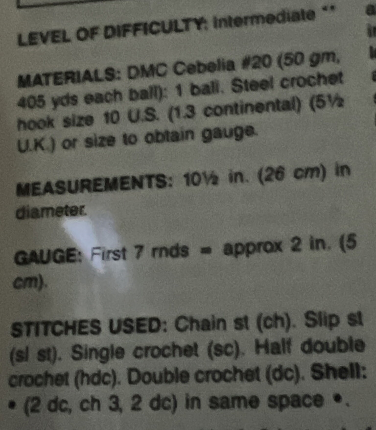 ~Crochet Pattern - Criss Cross Doily - Pattern Only~