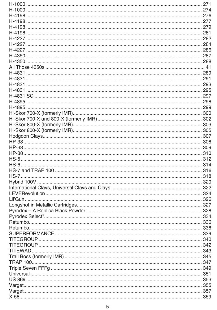 Propellant Profiles Seventh Edition