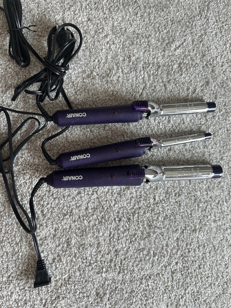 3- Piece Conair Curling Iron Set - Multiple Barrel Sizes, Fast Heat