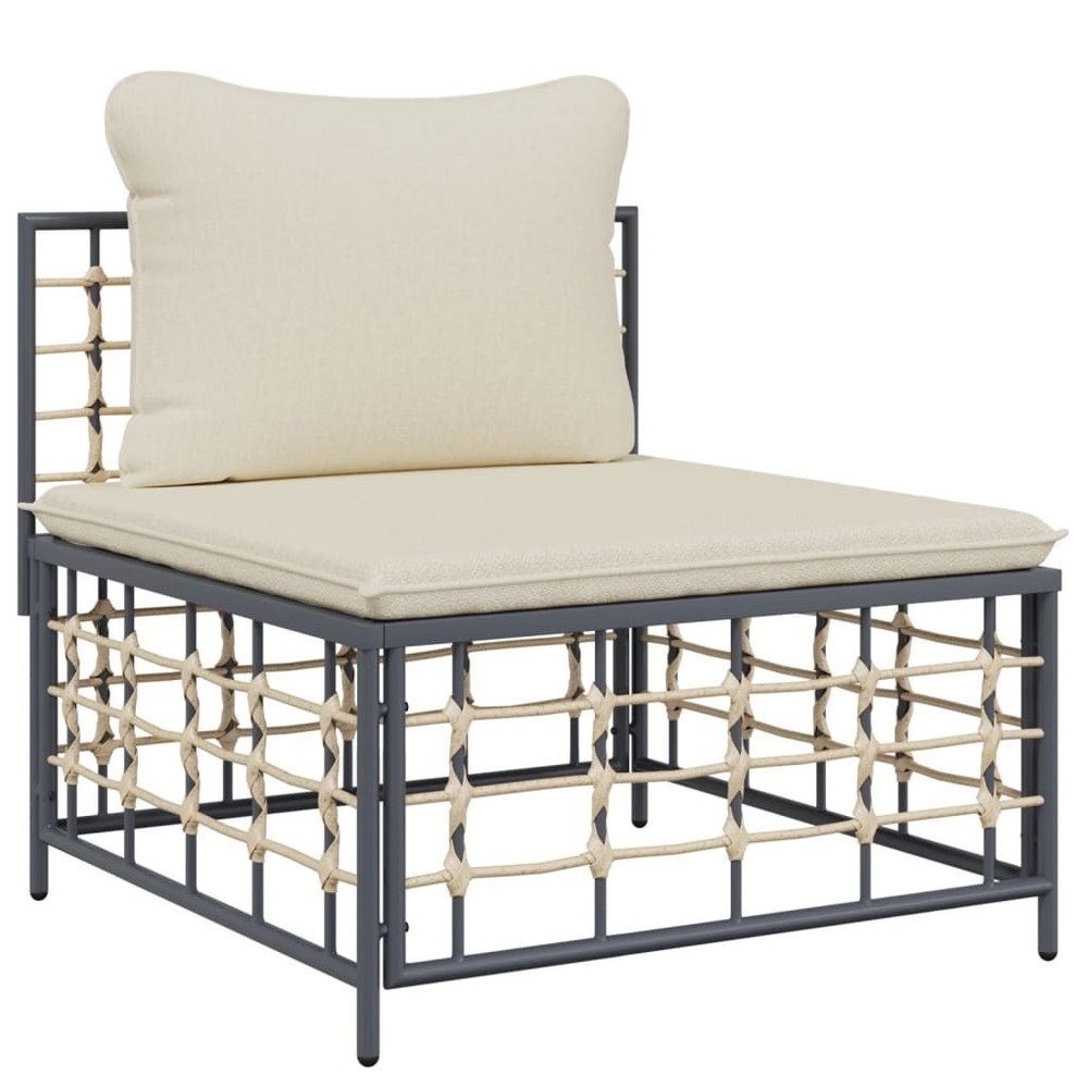 Garden Lounge Set Anthracite, Beige