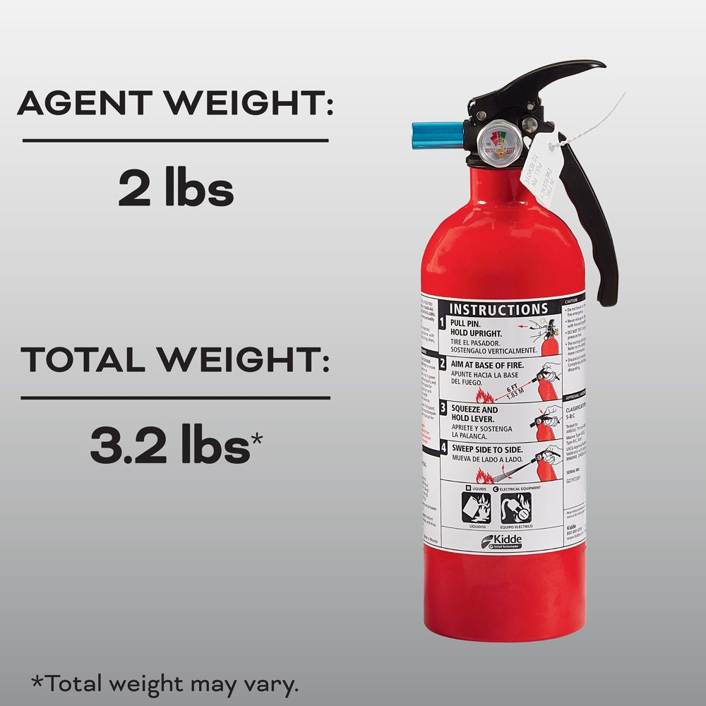 Auto Fire Extinguisher, UL Rated 5-B:C, Model KD61-5BC