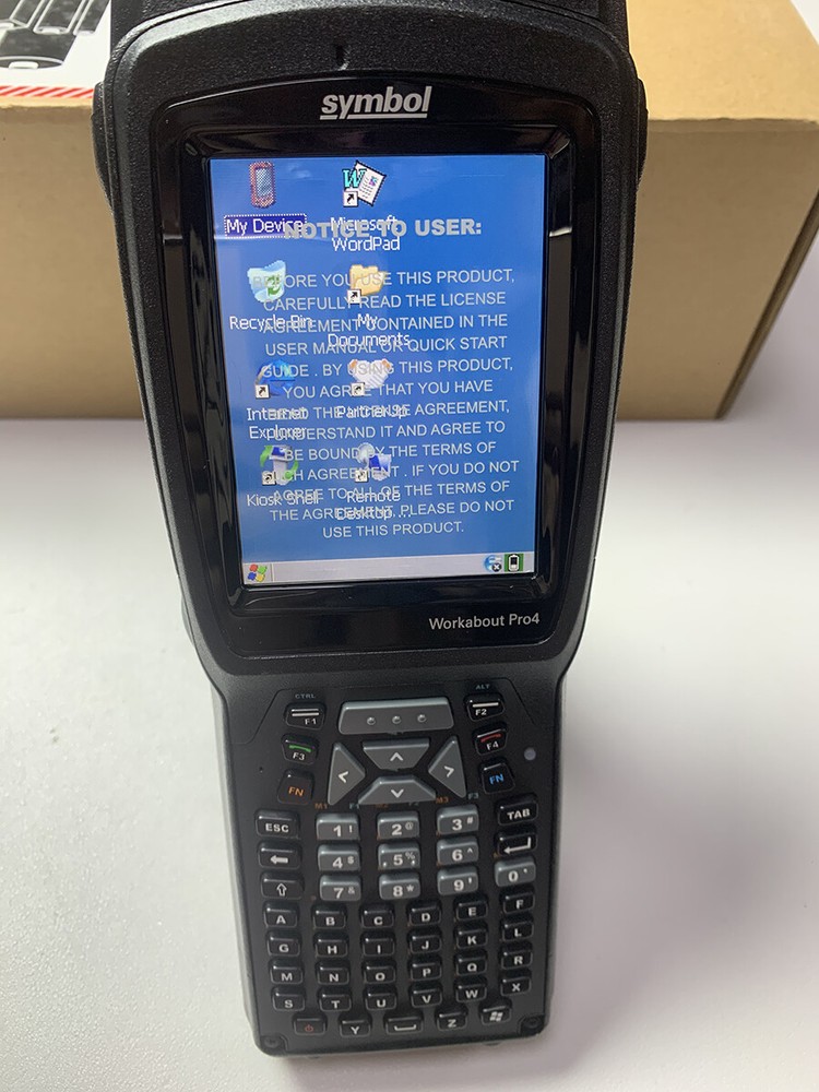 Symbol Workabout Pro 4 7528X Windows CE Barcode Scanner Mobile Computer
