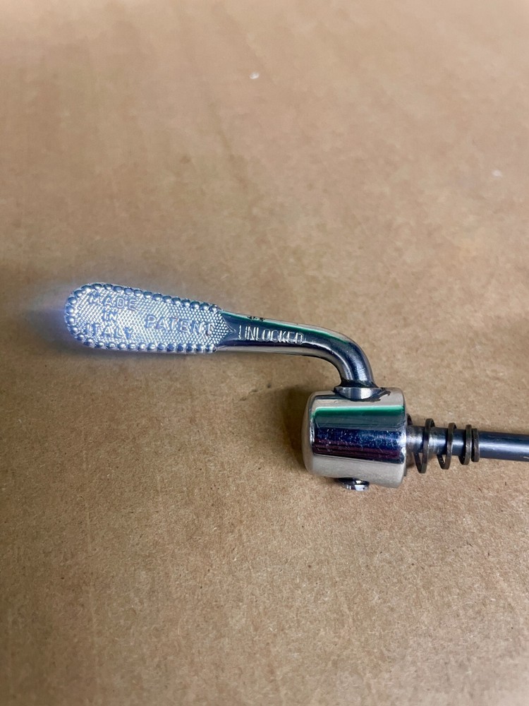 vintage Campagnolo Curved Quick Release Skewer - Front