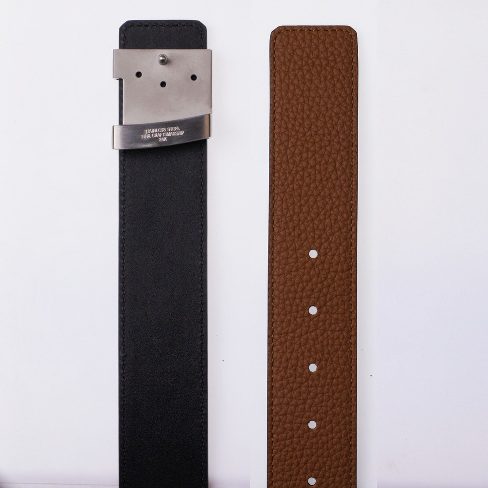 Full grain cowhide replacement belt without buckle 40mm wide