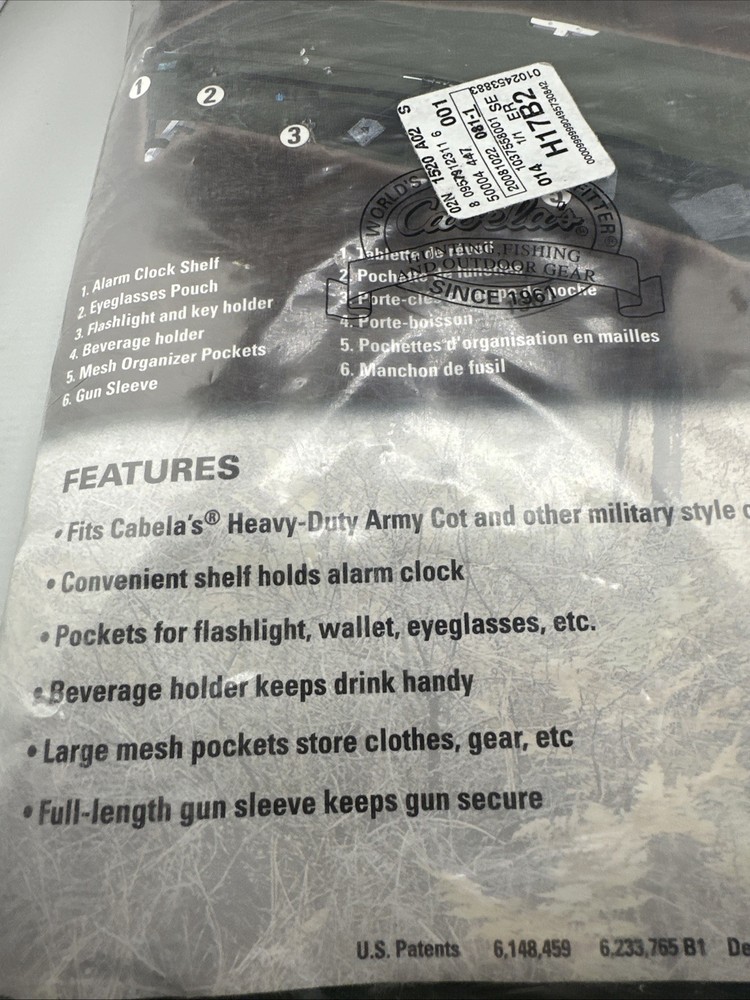 Cabela’s Outfitter Standard Cot- Side Nightstand New In Pkg