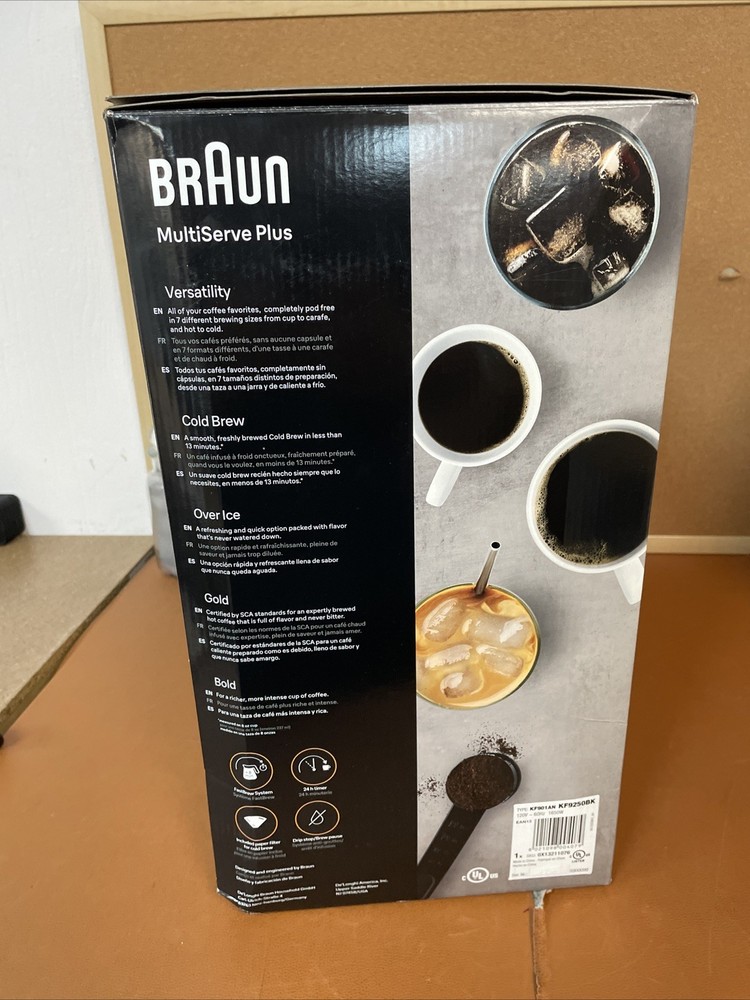 Braun MultiServe Plus Coffee, both Hot & Cold KF9250BK