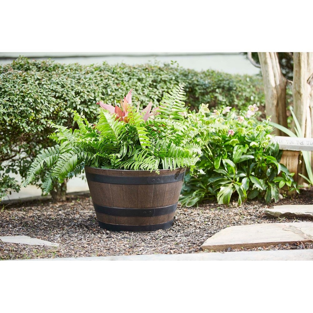 Southern Patio Whiskey Barrel Planter