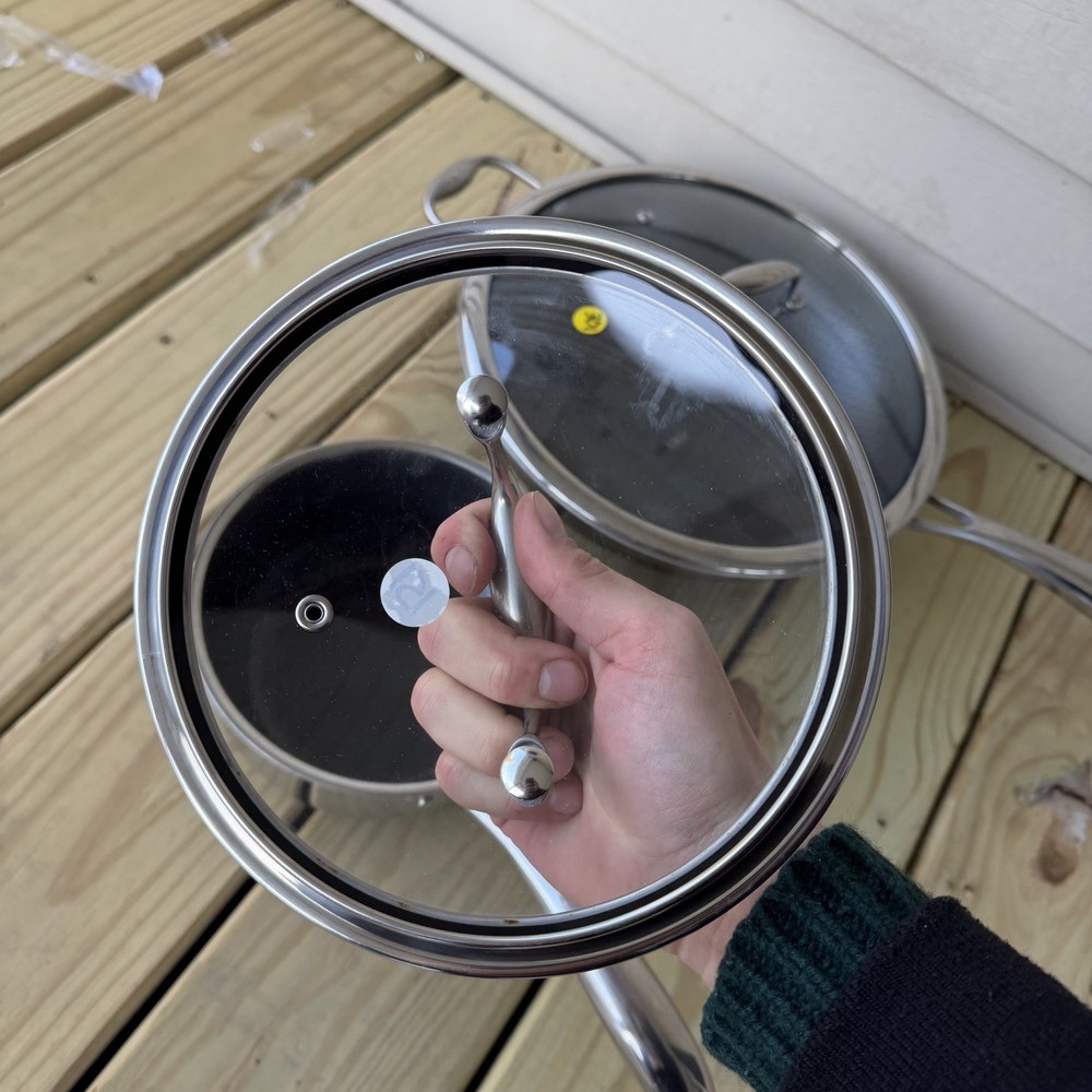 Hexclad Hybrid Cookware 8 Piece Set Preowned Great Condition