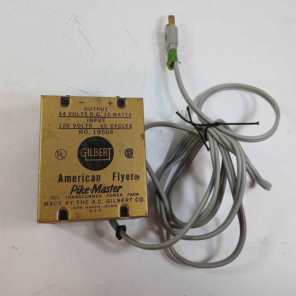 Gilbert American Flyer Pike Master Train DC Power Pack Transformer