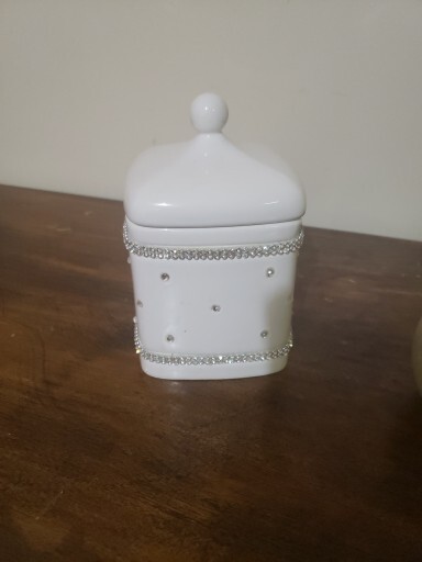 White Bathroom Decor 3 Pc Set