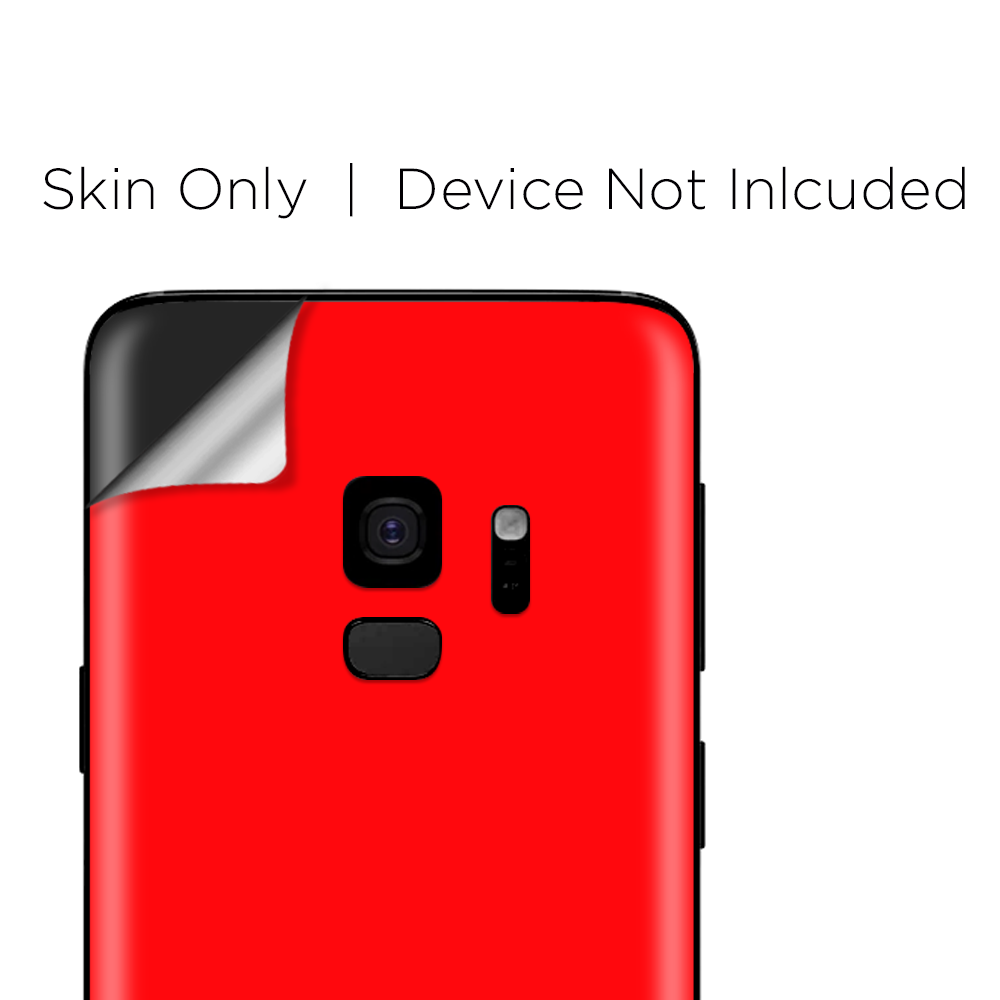 Samsung Galaxy S9 Skins Wrap - Solid Red color