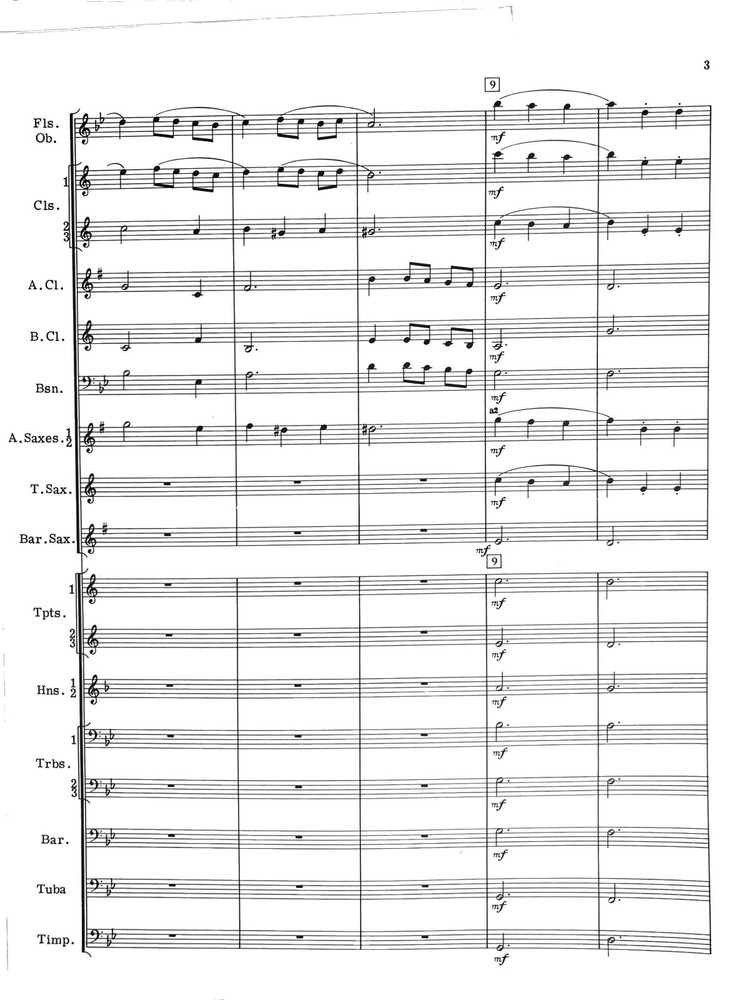 Three Bach Menuets for Band by Joe Ambrosio, pub. Trigram