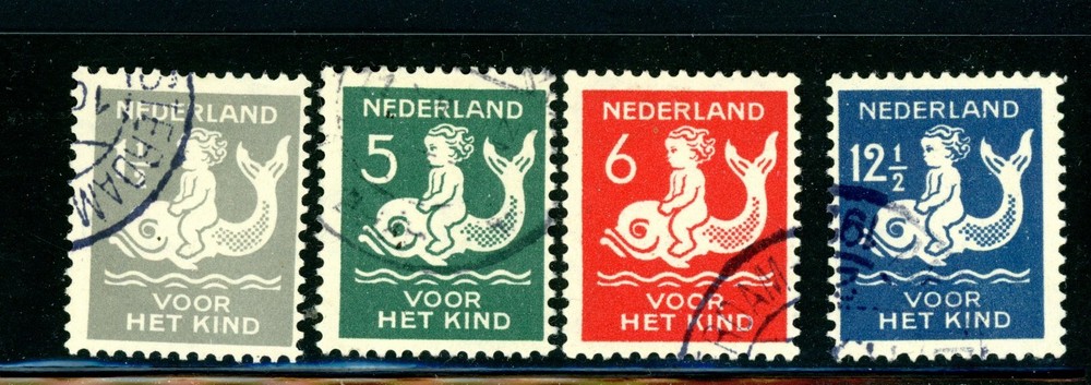 Netherlands Scott # B37 - B40 - Used - CV=$12.55