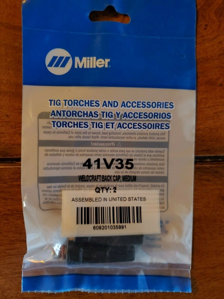 Miller-Weldcraft 41V35 Back Cap-Medium, 2 PK