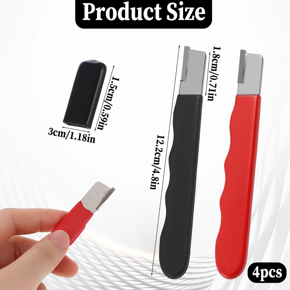 4Pcs Garden Tool Blade Sharpener, Pocket Blade Sharpener for Garden Tools Mul...