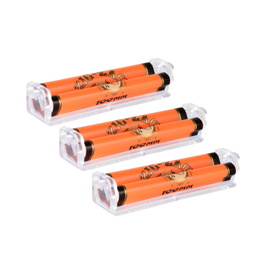 Zig-Zag 100mm Cigarette Rolling Machine | Premium Manual Roller Tool | 4 Pack
