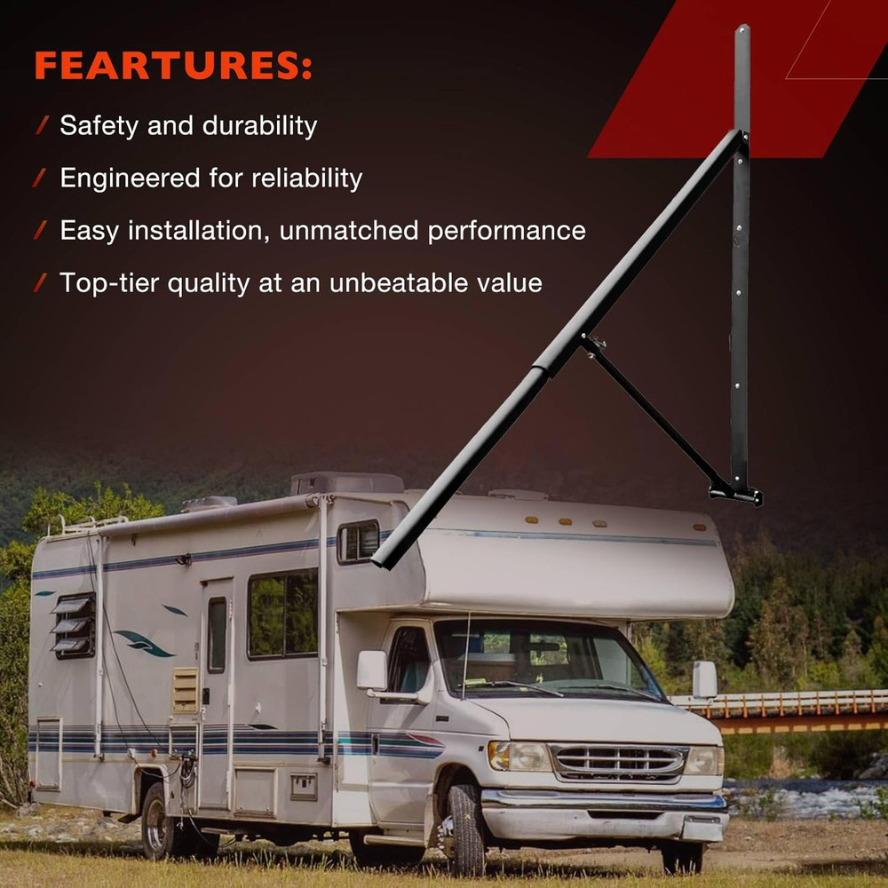 Antislip Safe-T-Rail Safety Handrail For Triple ＆ Quad RV Steps Outdoor SP56-469