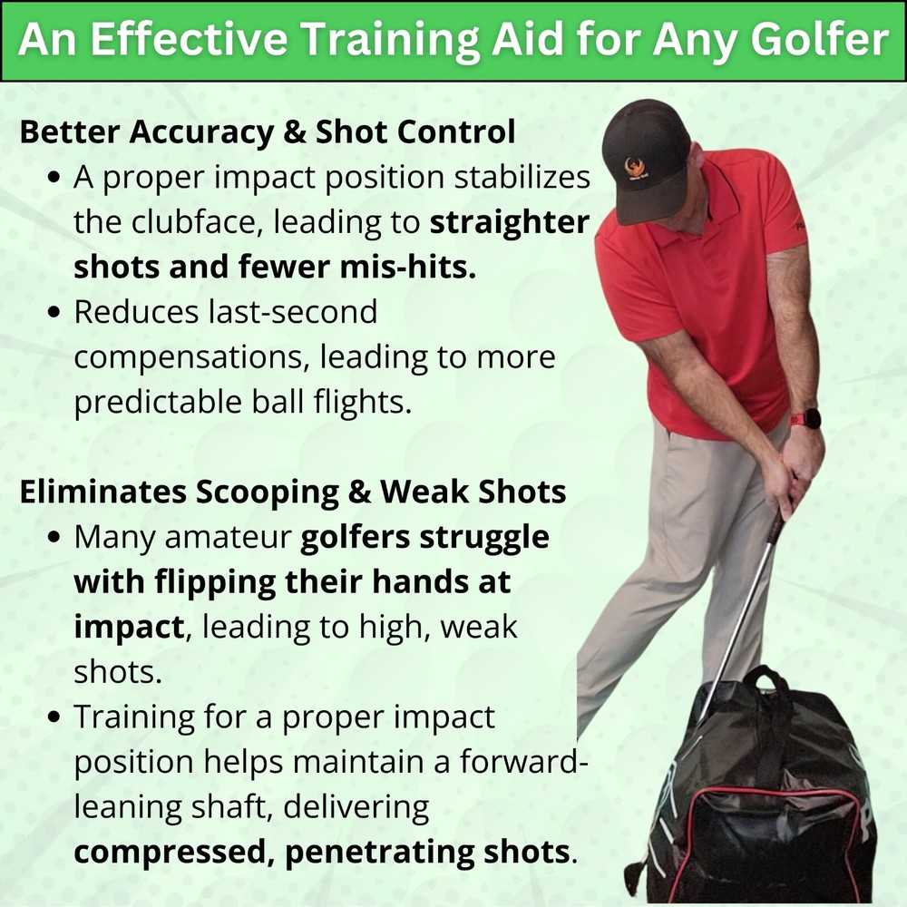 Impact Golf Bag Golf Swing Training Aid | Get Proper Impact Position