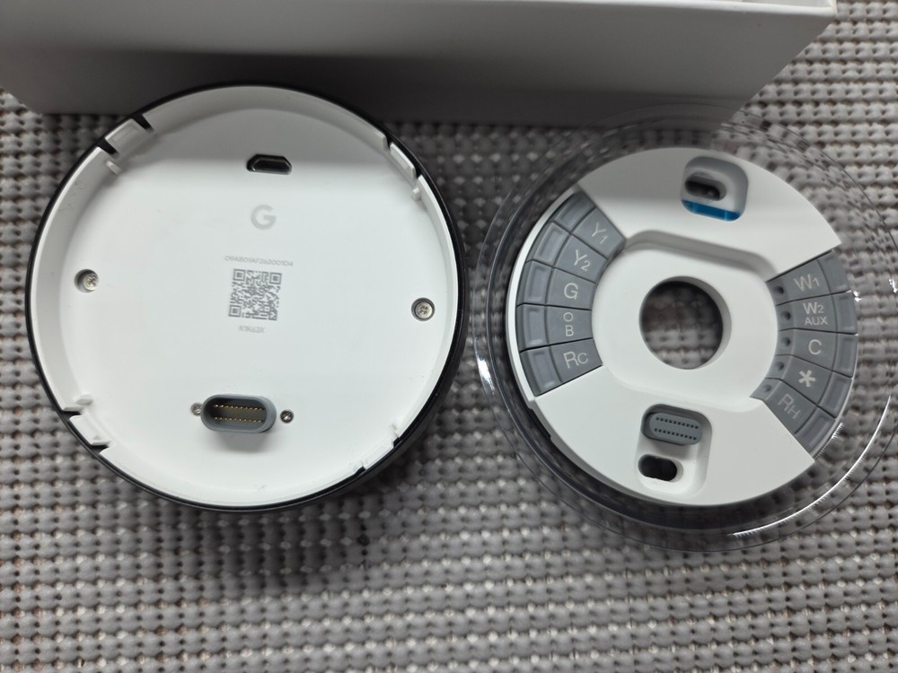 Google Nest Programmable Learning Thermostat Black