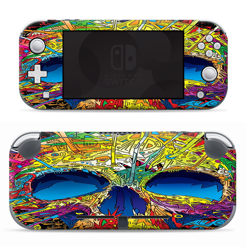 Skins Decals wrap for Nintendo Switch Lite - colorful skull 1