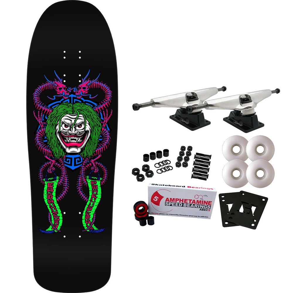Powell Peralta Skateboard Complete Caballero Mask Blacklight Old School Reissue