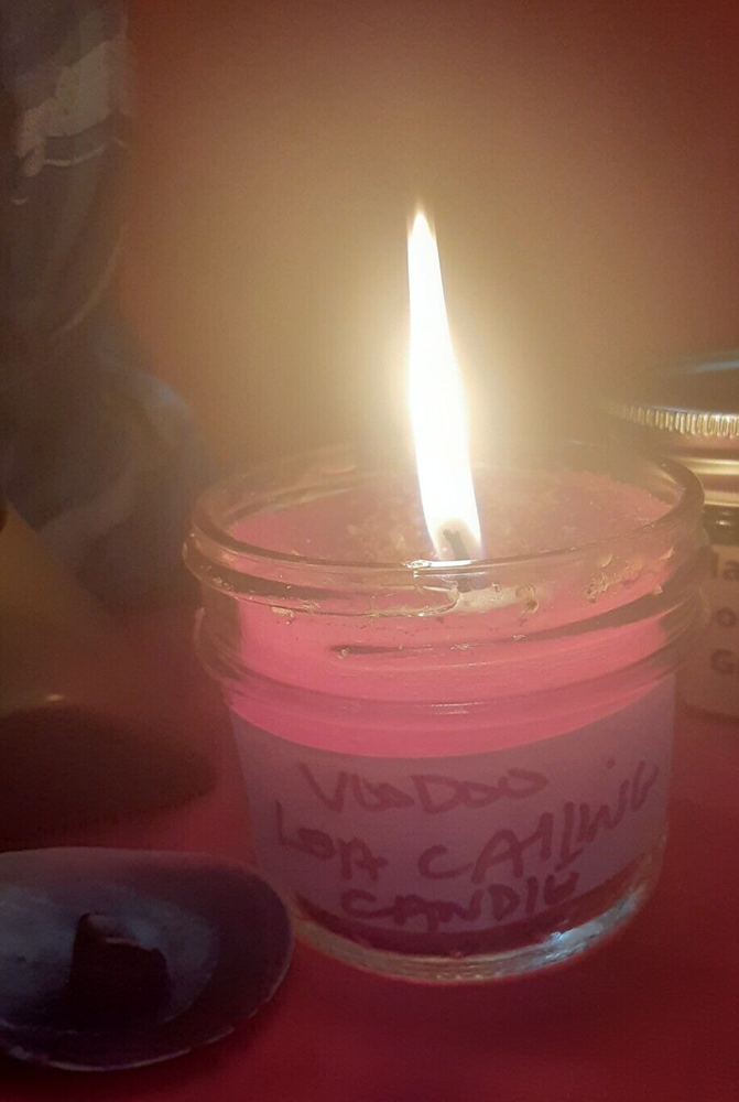 Loa Voodoo Vodou Calling And Communication Haunted Red Candle