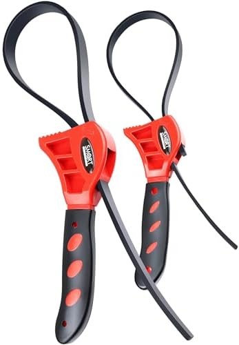 2 Pack Adjustable Rubber Strap Wrench