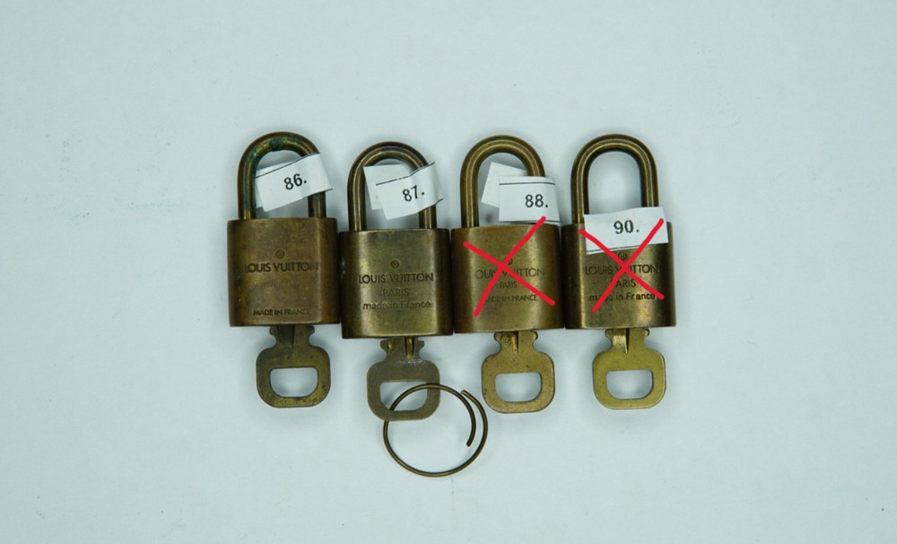Louis Vuitton Lock and Key Set Vintage