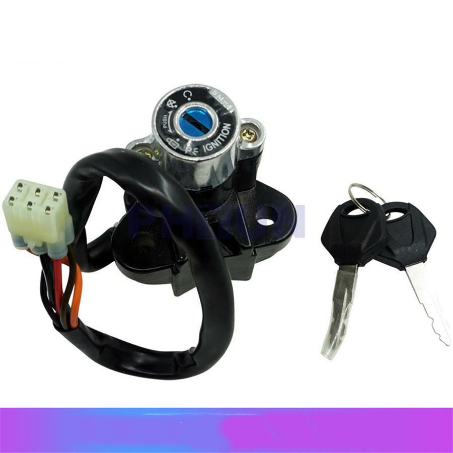Motorcycle Aluminium Alloy Modified Ignition Key Lock Set Kit Switch Universal