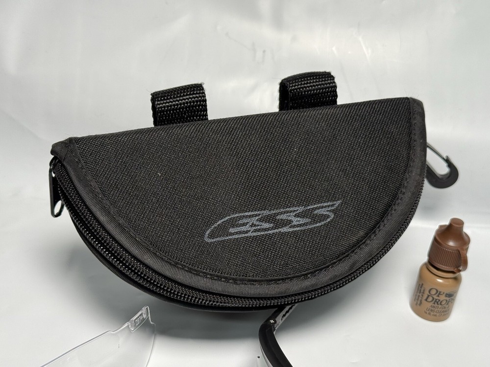 ESS ICE Eyeshield Ballistic Shooting Glasses Bendable Frames Clear & Dark Lens