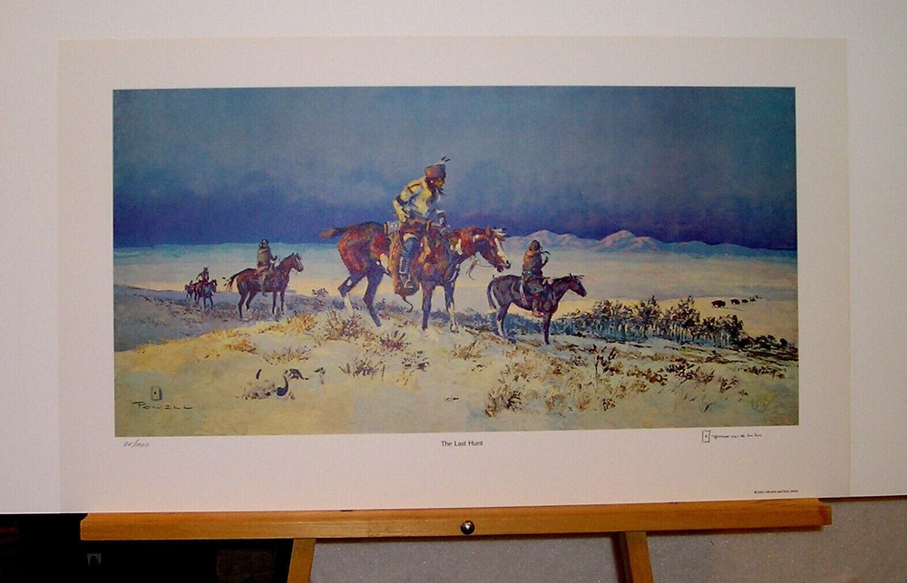 Cowboy ACE POWELL, 9 signed and numbered prints Never Framed 3 different prints.