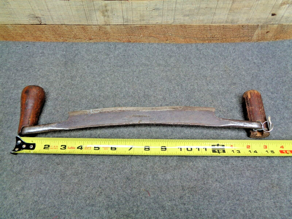 Vintage Draw Shave Drawknife Carpentry Tool 9" Blade