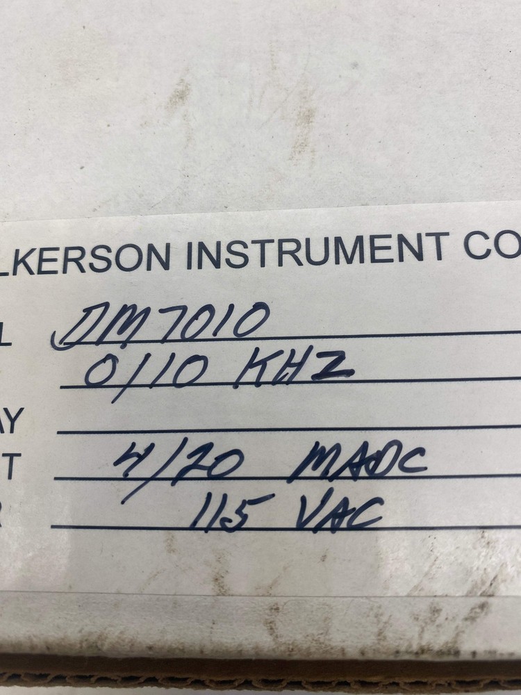 Wilkerson DM7010 Frequency Input Field Rangeable Isolated Transmitter (New)