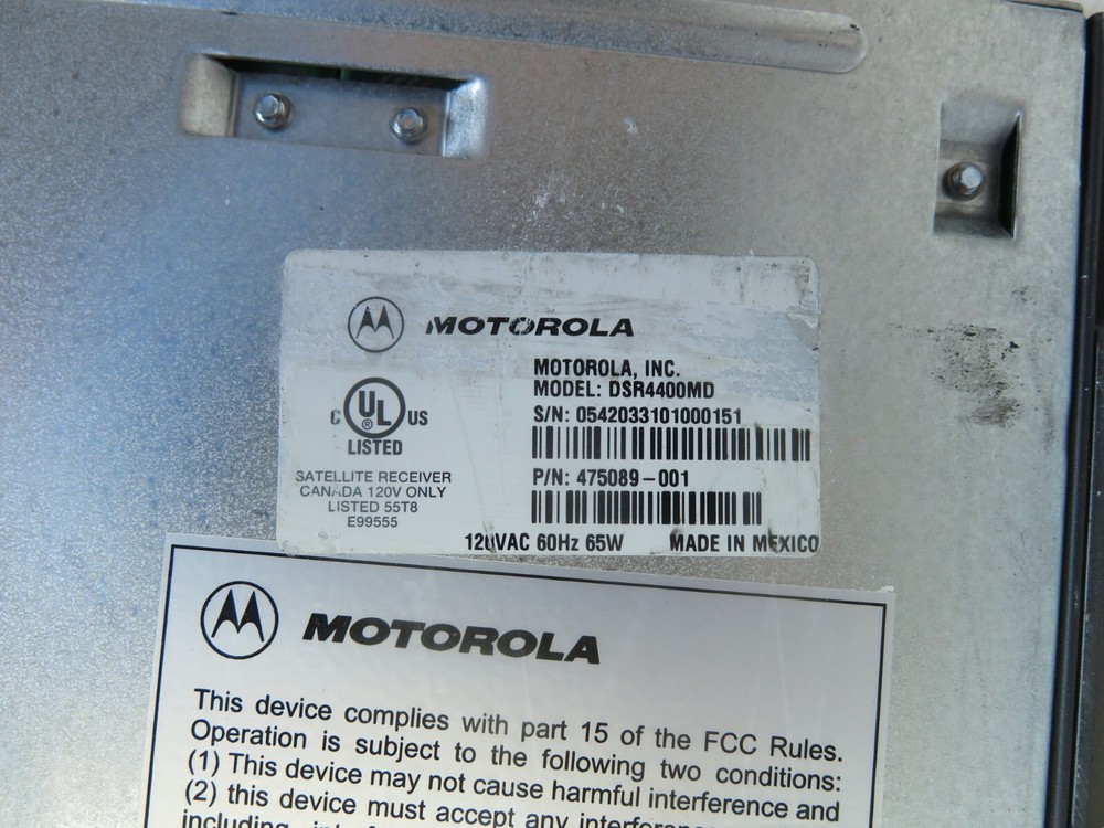 Motorola DSR-4400MD Satellite Receiver 19" Rackmount