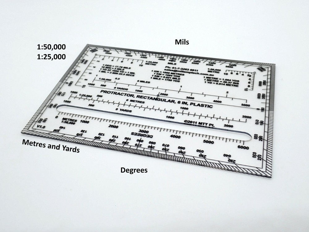 6IN Rectangular Protractor